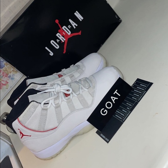 jordan 11 platinum tint goat